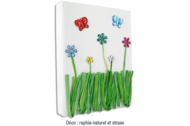 mini toile - Raphia et fibres naturelles pour vos créations - 10doigts.fr