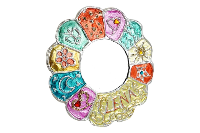 miroir fleur en métal - Métal à repousser : tout le matériel pour vos créations en relief - 10doigts.fr