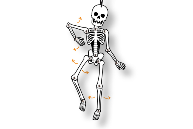 Mobile squelette articulé - Kits créatifs Halloween - 10doigts.fr