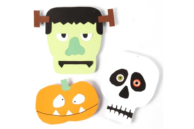 monstres en papier d'halloween - Yeux mobiles - 10doigts.fr
