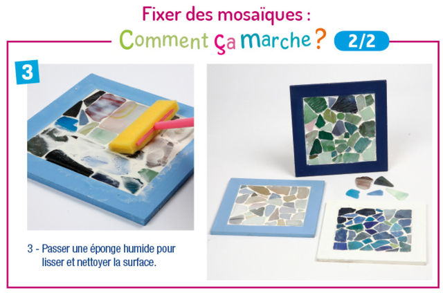 Mosaïques en verre poli - Mosaïques en verre - 10doigts.fr