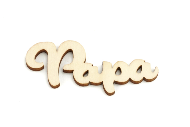 mot papa en bois - Décorations en bois brut : tranches et bois naturel déco - 10doigts.fr
