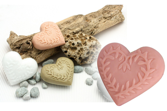 Moule savon Coeur - Moules et accessoires savon - 10doigts.fr