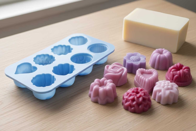 Moule savons "Fantaisie" en silicone - Moules et accessoires savon - 10doigts.fr