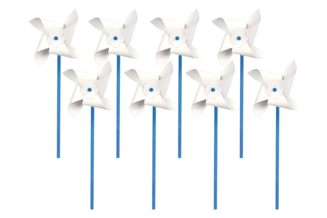 moulin à vent en papier  - Supports en papier - 10doigts.fr