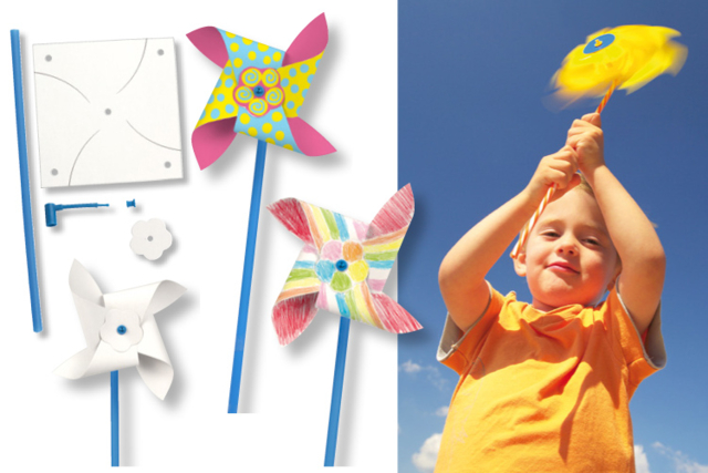 Moulin à vent - Supports en papier - 10doigts.fr