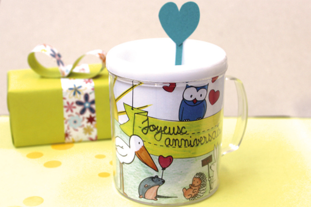 Mug à décorer - Plastique Transparent - 10doigts.fr