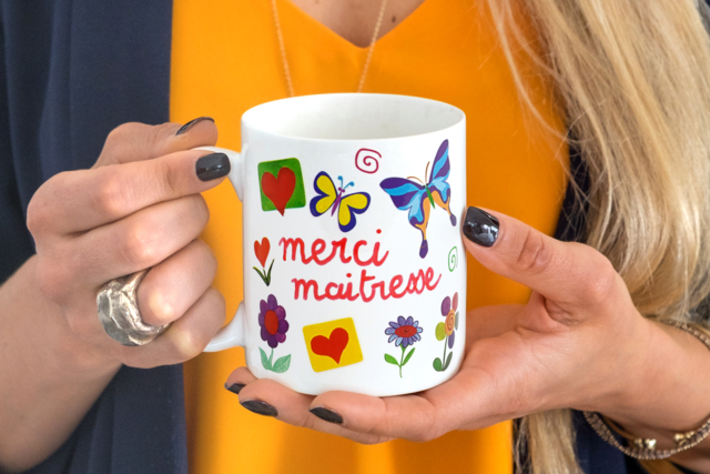Mug avec message personnalisé - Supports en céramique à décorer - 10doigts.fr