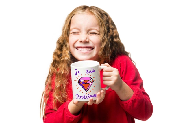 Mug Diamant - Supports en céramique à décorer - 10doigts.fr