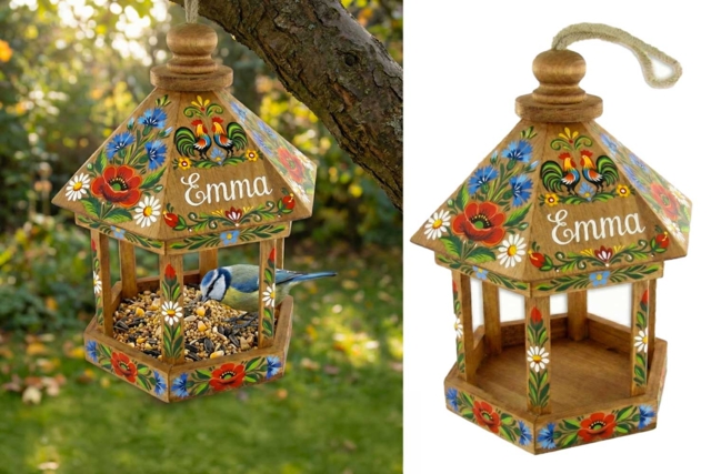 nichoir emma - Nichoirs, mangeoires et refuges en bois à décorer - 10doigts.fr
