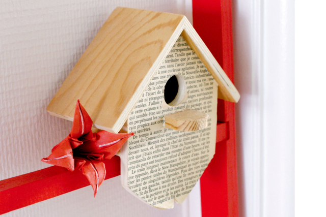 nichoir papier journal - Nichoirs, mangeoires et refuges en bois à décorer - 10doigts.fr