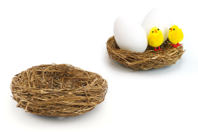 nid en paille pâques - Accessoires décoratifs de Pâques - 10doigts.fr