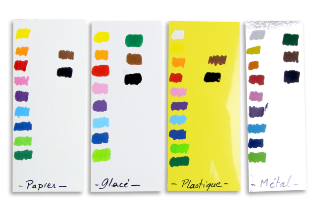 nuancier marqueur laque - Marqueurs peinture : l'intensité de l'acrylique au bout des doigts - 10doigts.fr