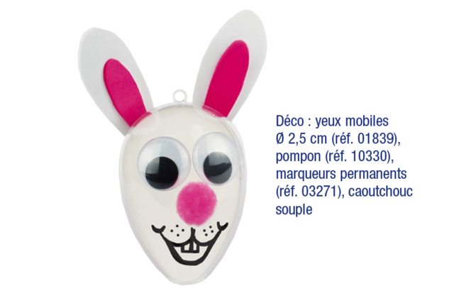 Oeuf en plastique transparent - Plastique Transparent - 10doigts.fr