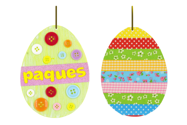 oeufs en carton à décorer - Supports de Pâques à décorer - 10doigts.fr