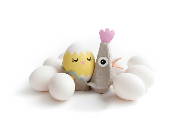 Oeufs en plastique 6 cm - 10 pièces - Plastique Opaque - 10doigts.fr