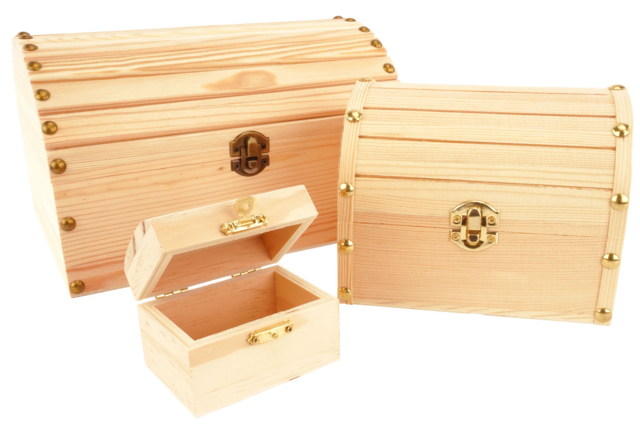 offres de pirate en bois - Boîtes en bois à décorer - 10doigts.fr