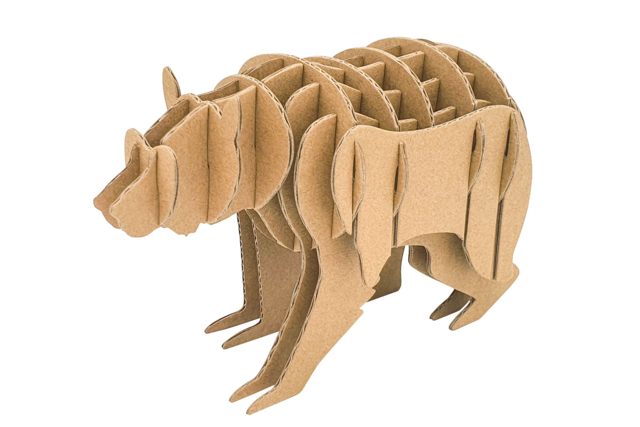 ours en carton - Maquettes en carton - 10doigts.fr