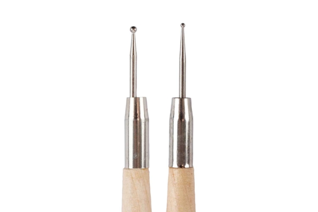 outil embossage double pointe - Outils de Modelage - 10doigts.fr