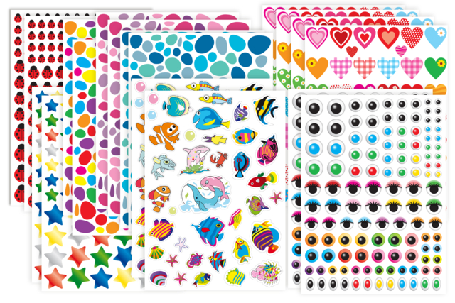 pack collectivité gommettes - Maxi lots créatifs pour écoles et collectivités - 10doigts.fr