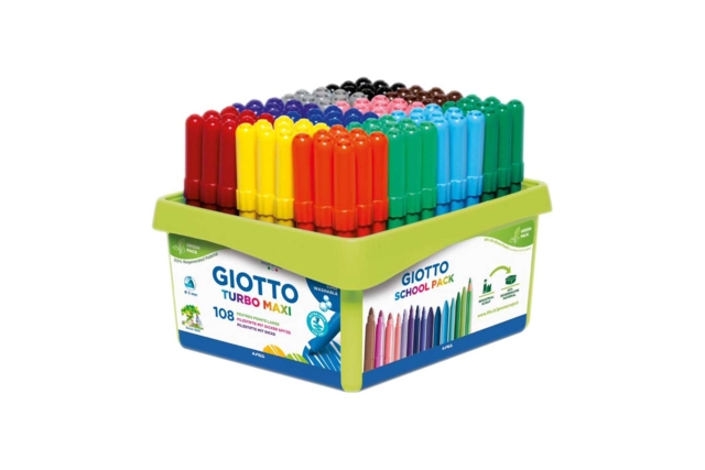 pack école turbo color giotto - Feutres pointes moyennes : l'outil polyvalent pour le dessin et l'école - 10doigts.fr