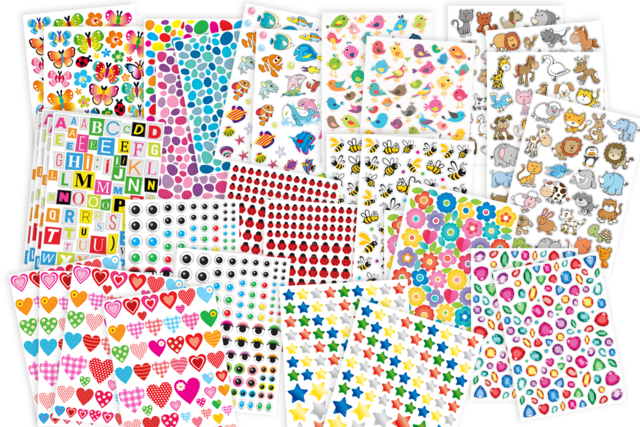 pack promo gommettes enfants - Maxi lots créatifs pour écoles et collectivités - 10doigts.fr