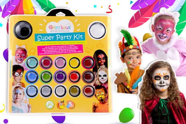palette grim'tout - Maquillage créatif pour enfants - 10doigts.fr