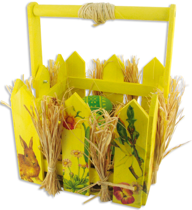 Panier champêtre - Vernis-Collage - Arts plastiques - 10doigts.fr