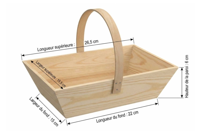 panier en bois pâques - Paniers en bois à décorer - 10doigts.fr