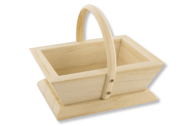Panier vendanges en bois - Paniers en bois à décorer - 10doigts.fr
