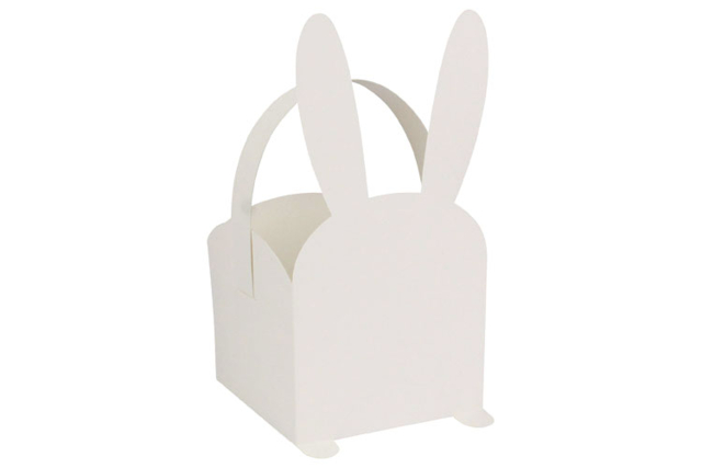 Paniers Lapins de Pâques - Boîtes et corbeilles en carton - 10doigts.fr