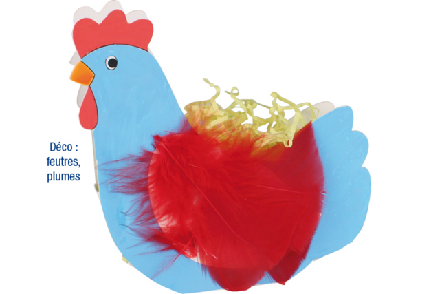 Paniers poules - set de 6 - Kits créatifs Pâques - 10doigts.fr