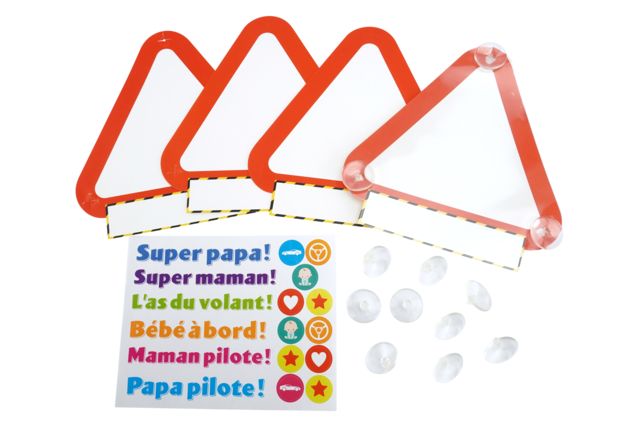 panneau de voiture à ventouse - Kits fête des parents - 10doigts.fr