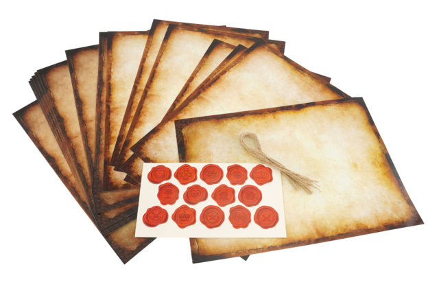 papier carte au trésor - Kits carteries - 10doigts.fr