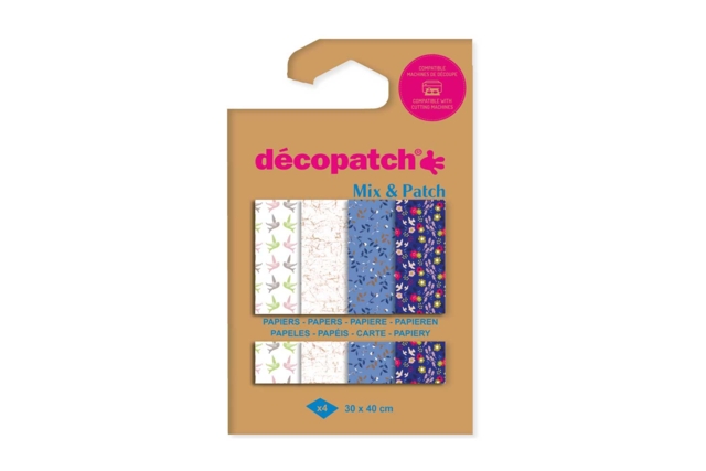 papier decopatch bleus - Papiers Décopatch - 10doigts.fr