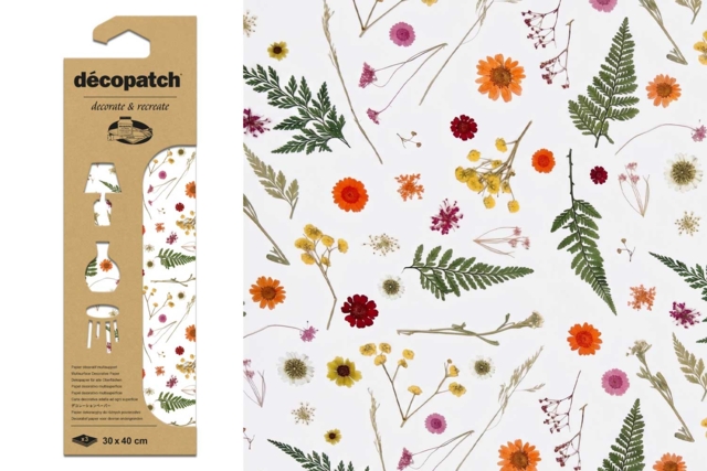 Papier Décopatch fleurs N°851 - Papiers Décopatch - 10doigts.fr