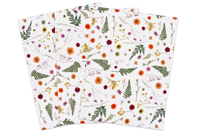Papier Décopatch fleurs séchées - 3 feuilles N°851 - Papiers Décopatch - 10doigts.fr