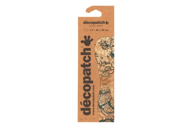papier decopatch globe terrestre - Papiers Vernis-collage - 10doigts.fr