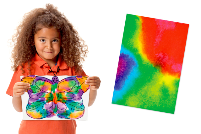 papier diffuseur filtre encre enfants - Papier diffuseur : la magie des couleurs qui se mélangent - 10doigts.fr