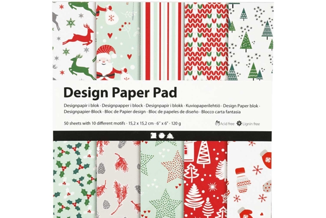 papier noel scrap - Cartes de voeux - 10doigts.fr