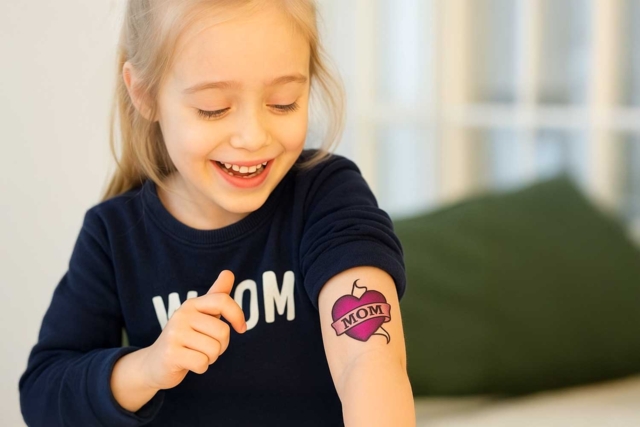 papier transfère tatouage enfant - Papiers transfert - 10doigts.fr