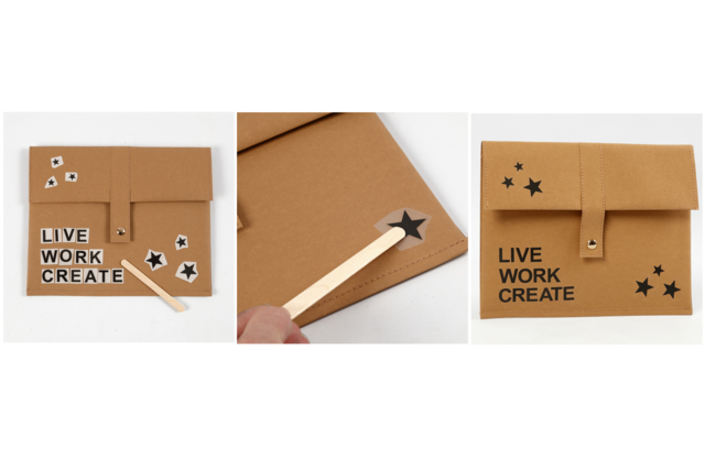 papier transfert lettres  noir - Transferts et Thermocollants - 10doigts.fr