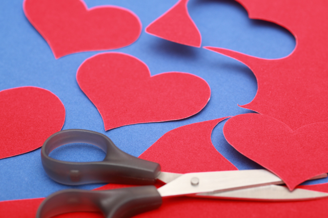 papier velours coeur - Papiers colorés - 10doigts.fr