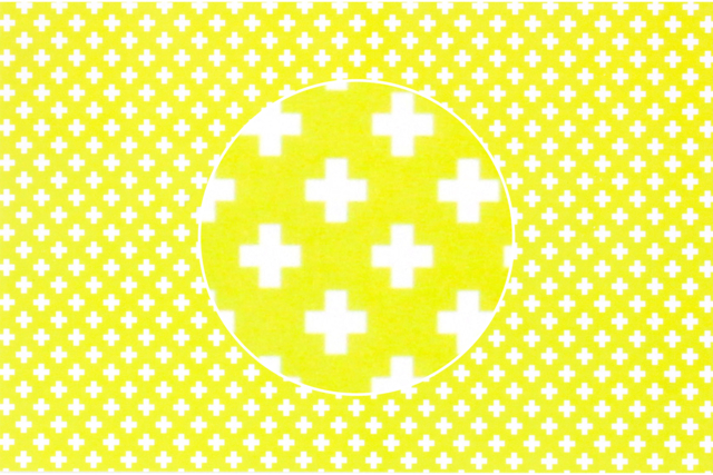 papiers motifs croix jaune - Papiers Format A4 - 10doigts.fr