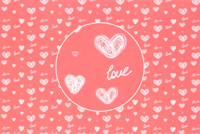 papiers motifs love coeurs - Papiers Format A4 - 10doigts.fr