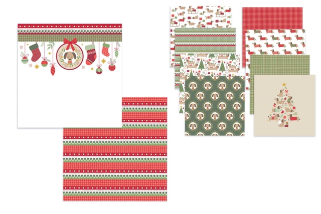 Papiers Noel Artemio "Woofy" - 10 feuilles - Papiers saisonniers - 10doigts.fr