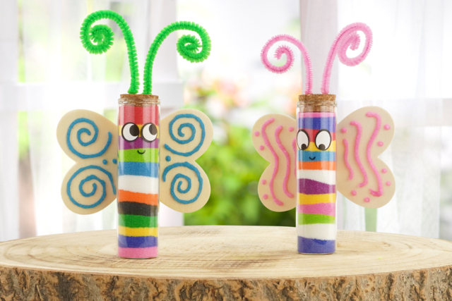 Papillon à remplir de sable coloré - Supports en Verre - 10doigts.fr