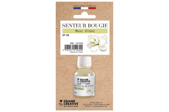 Parfum bougie 27 ml - musc - Parfums et Colorants pour bougies - 10doigts.fr