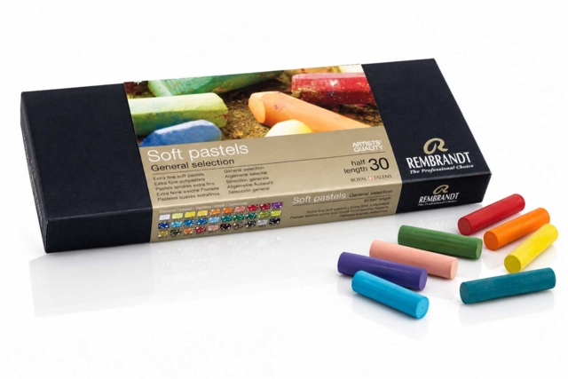 Pastels tendres Rembrandt  - 30 demi-pastels - Pastels Beaux Arts - 10doigts.fr