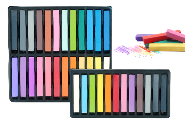 pastels tendres secs - Pastels et fusains : l'art de la couleur et du contraste - 10doigts.fr